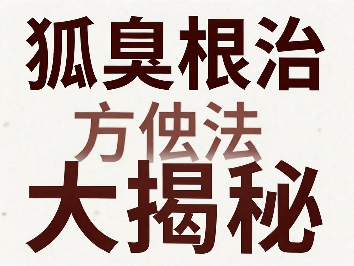 狐臭根治方法大揭秘，这些技术才能做到真正根除狐臭